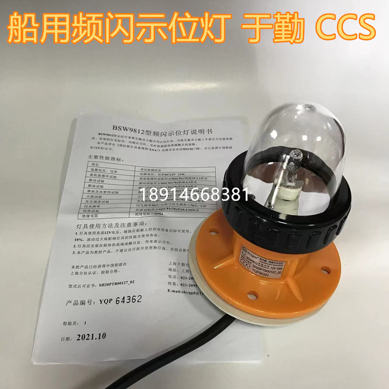 Bsw9812 Universal Model Sj0412 Strobe Ranking Light Lifeboat Strobe Signal Light with Ccs Certificate Manufacturer