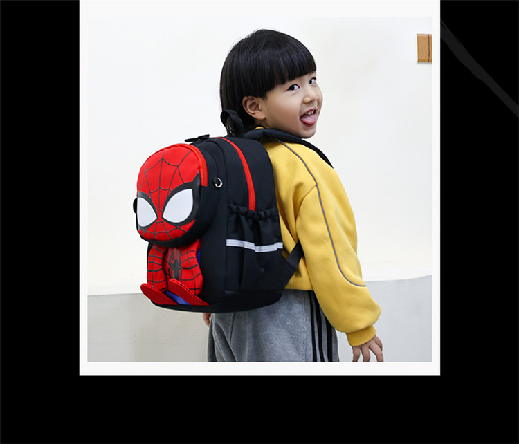 Ранец 儿童书包幼儿园男孩蜘蛛侠卡通美国队长钢铁侠宝宝轻便出游小背包 OTHER