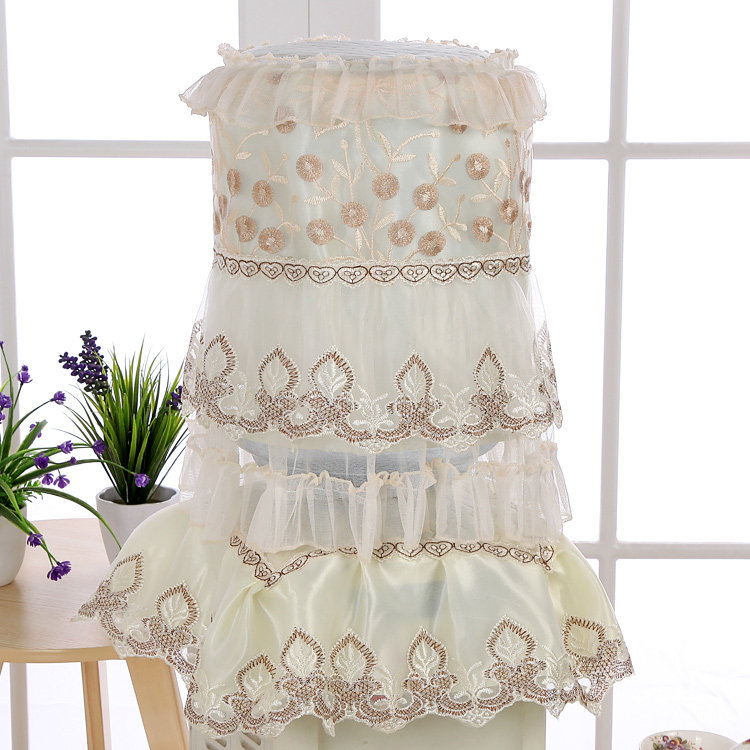 Pastoral lace water dispenser cover Fabric water dispenser set Two