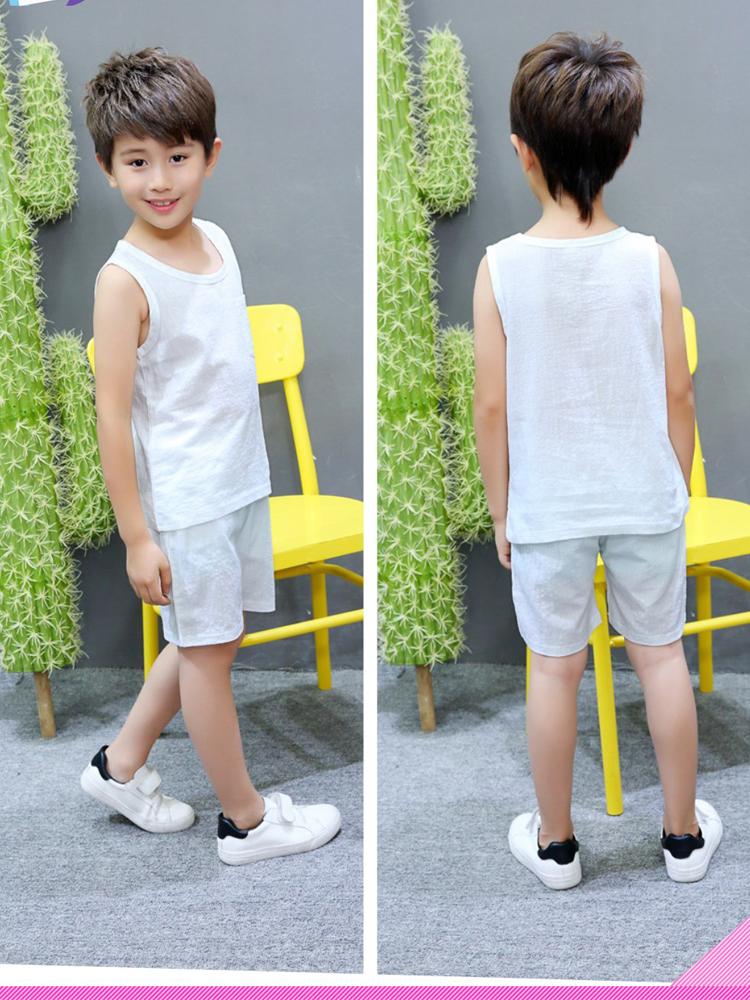 Quần áo trẻ em bé trai mùa hè Áo vest trẻ em cotton không tay 2018 nam nữ mới ở trẻ lớn 2-12 tuổi phiên bản Hàn Quốc - Phù hợp với trẻ em bộ nỉ nhung đẹp cho bé
