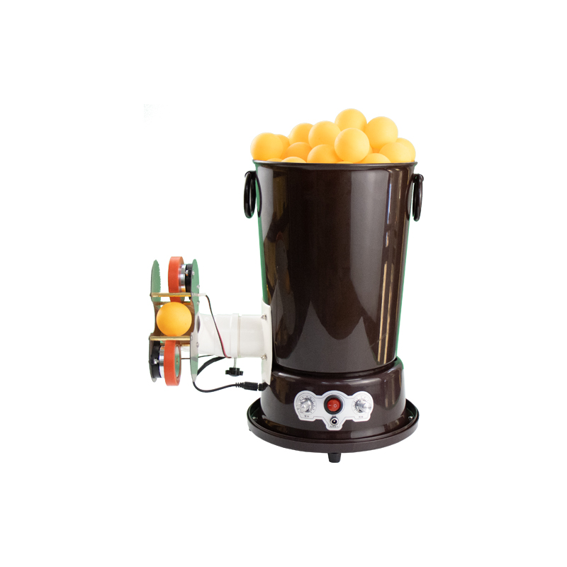 Table tennis server household auxiliary practice large capacity adjustable automatic coffee color training under 50