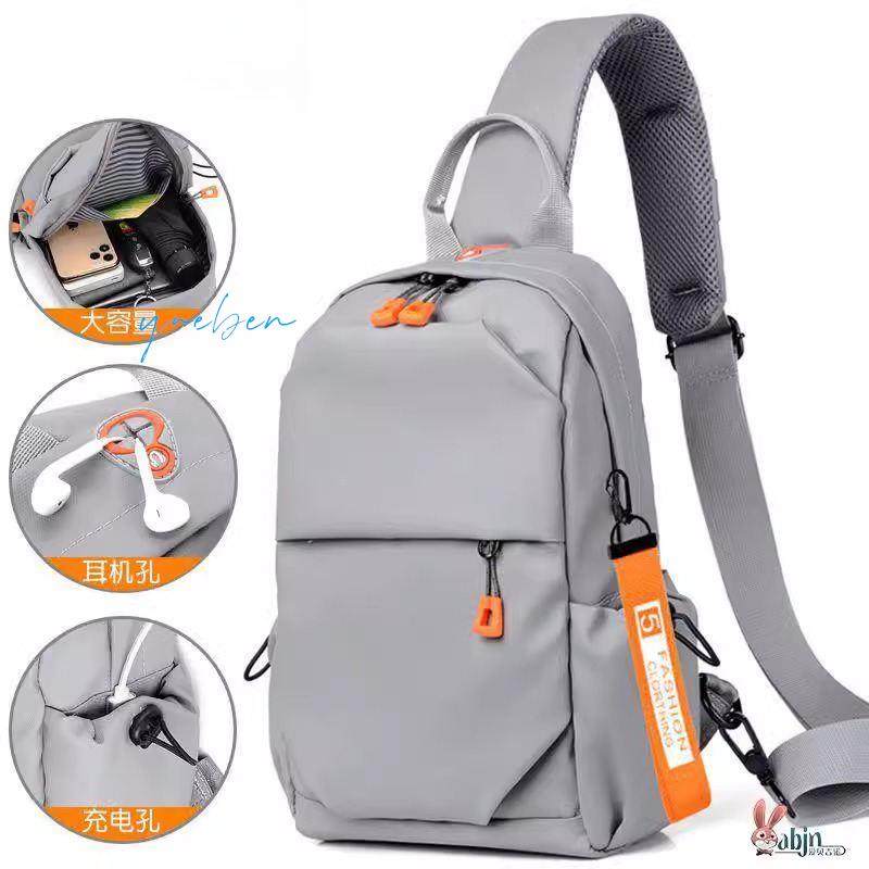 2025 New Men's Chest Bag, Casual, Fashionable and Trendy, Single Shoulder Crossbody Bag, Large Capacity, Waterproof, Multi-Functional Crossbody Bag