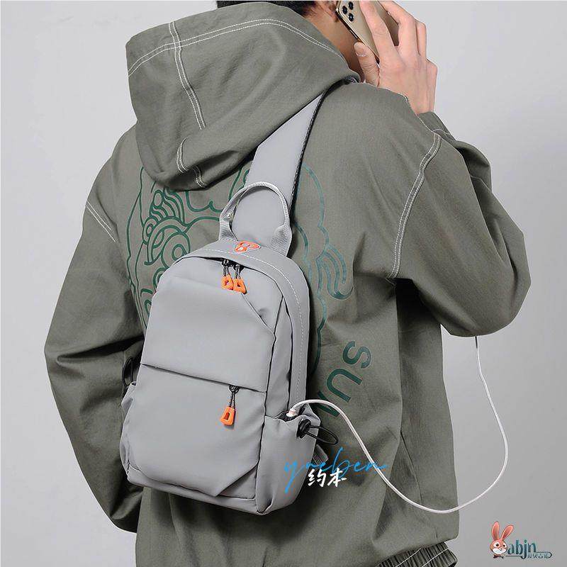 2025 New Men's Chest Bag, Casual, Fashionable and Trendy, Single Shoulder Crossbody Bag, Large Capacity, Waterproof, Multi-Functional Crossbody Bag