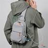 2025 New Men's Chest Bag, Casual, Fashionable and Trendy, Single Shoulder Crossbody Bag, Large Capacity, Waterproof, Multi-Functional Crossbody Bag