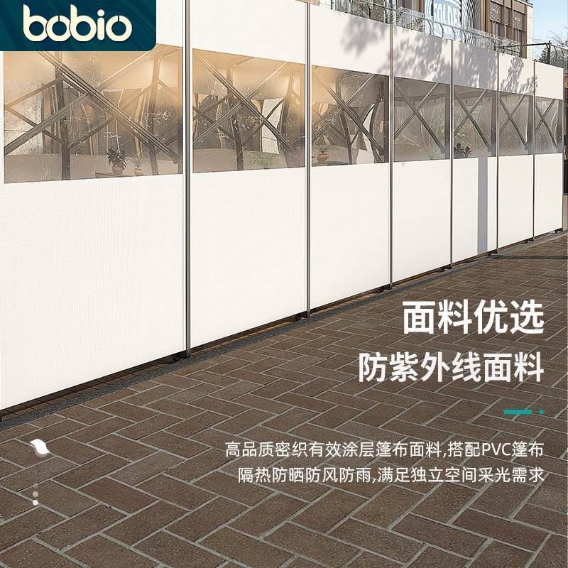 Outdoor Mobile Sliding Awning, Retractable Folding Sunshade, Commercial Tent for Catering Activities, Aluminum Alloy Outdoor Canopy