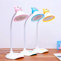 Baoretta 576LED Dimming Warm Light White Light Plug-in Electric Protective Eye Bedside Small Bear Cartoon Creative Headboard Student Table Lamp