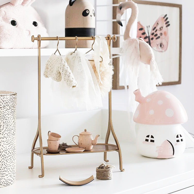 Aizulhomey iron hanger 6 points 4 points blythe BJD room furniture accessories children play home wine toys