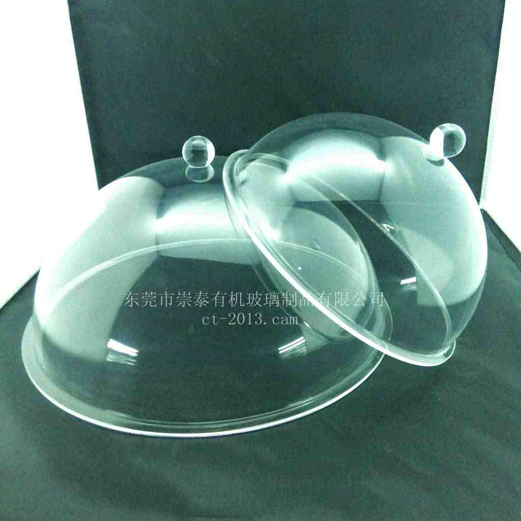 Acrylic custom display cover dust cover transparent table cover fruit crystal hemispherical cover anti-fly cake cover