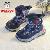 Туфли для мальчиков, демисезонные сапоги, детские утепленные удерживающие тепло зимние ботинки