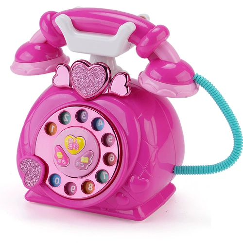 Игрушка для принцессы, ретро реалистичный музыкальный телефон, 3 лет, раннее развитие