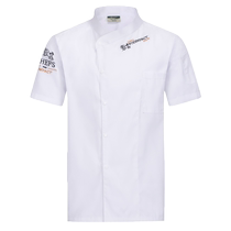 Chef work clothes female short-sleeved custom cake shop bakery decorator clothing catering kitchen chef uniform summer men