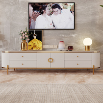 Letian light luxury TV cabinet Marble modern simple living room furniture can be customized rock plate coffee table TV cabinet combination
