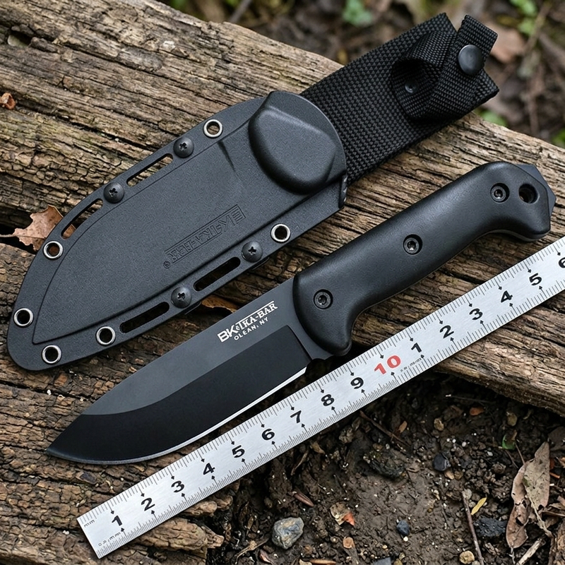 Outdoor Survival Knife Kaba Bk2 Portable High-Hardness Straight Knife Wilderness Survival Knife Self-Defense Knife Fruit Knife K Sheath