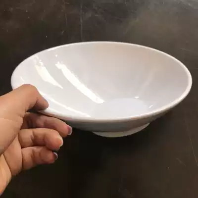 Pure White simple meal Bowl (both Chinese and Western food are available)