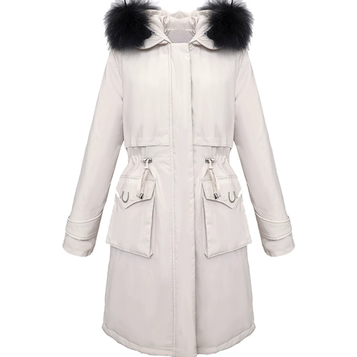 Зимний пуховик, длинная утепленная куртка, утиный пух, 2020, средней длины