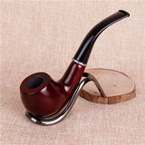 Красный персиковой деревянный дым чистый твердый дерево короткий ручной ремесленник резные цветы дым дым Fume Bag Filtering Sigarette бои за легкий перенос