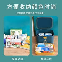 Домашняя медицинская коробка медицинской ящики первого агентства медицинской фармацевтической ящика для хранения маленькая большая -