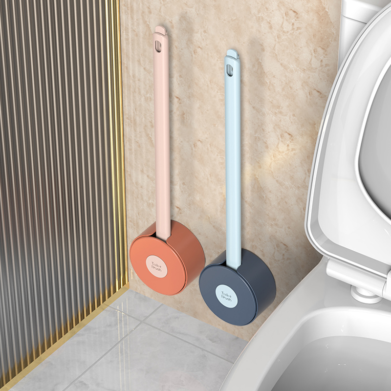Lollipop silicone toilet brush no dead corner wall hanging wall type home wash toilet artifact toilet cleaning brush set
