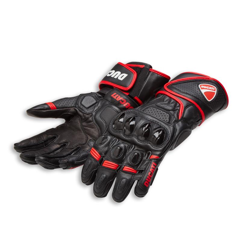 DUCATI Ducati carbon fiber leather motorcycle racing motorcycle rider riding anti-fall long gloves