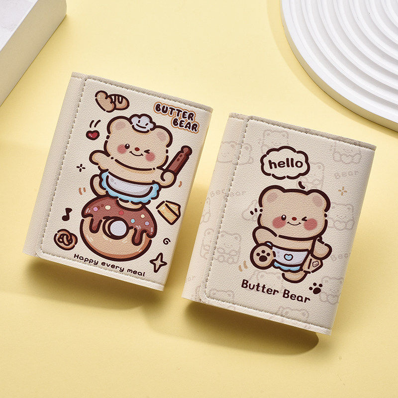 70% off Women's Wallet Niche Personality High-End Cute Cartoon Small Coin Purse Student Short Folding Wallet Card Holder