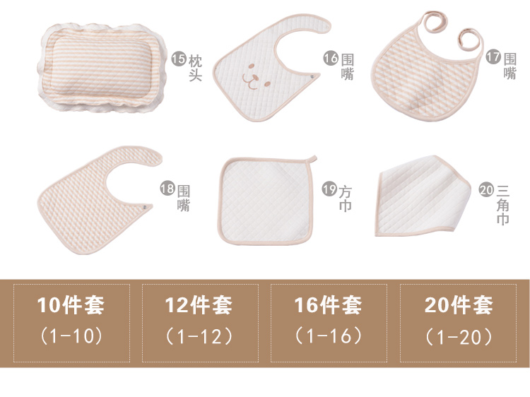 Quần áo cotton cho bé sơ sinh phù hợp với hộp quà tặng mùa thu và quà tặng mùa đông cao cấp 0-3 tháng 6 bé cung cấp trăng tròn set quà tặng đầy tháng cho bé trai