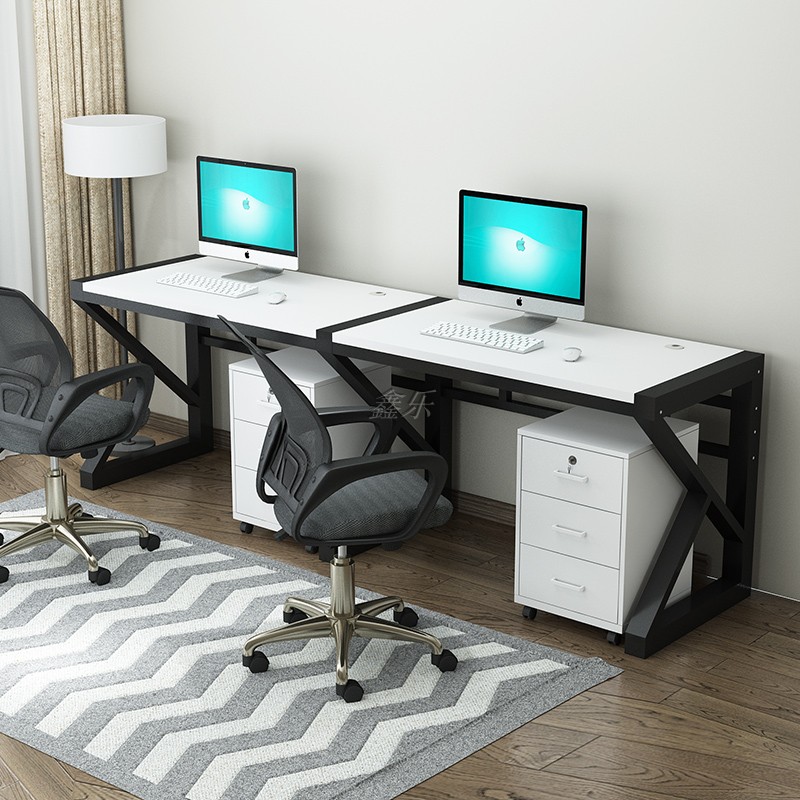 Employee Table Combination Table Side By Side Double Desks In A