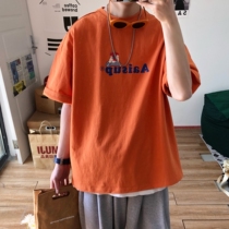 Net red short sleeve T-shirt male trendy brand ins Super fire cec loose Joker tide Harajuku wind half sleeve handsome