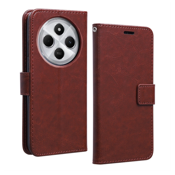 
Applicable to Redmi 14C mobile phone case 2409BRN2CA protective leather case Redmi 14C flip cover 14c anti-fall full-edged soft silicone card wallet men and women new business simple