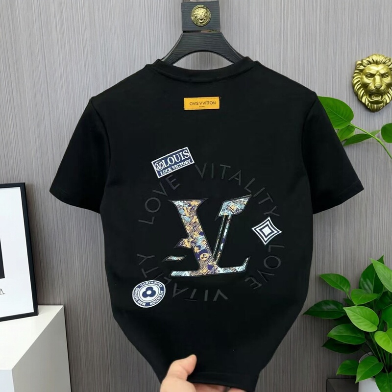 Directly Shipped from Hong Kong, Lv K Store Exclusive Men's Summer Classic Loose-Fit Shenzhen Nanyou High-End Brand Replica Short-Sleeve T-Shirt