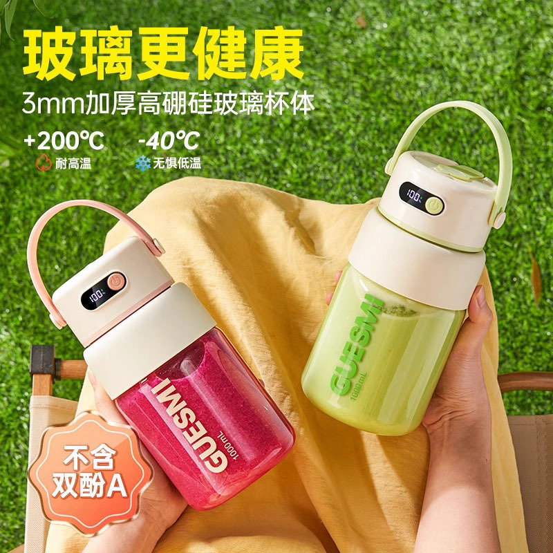 Japanese Imported Small Household Wireless Charging Multifunctional Fruit Smoothie Juicer Portable Glass Juicer