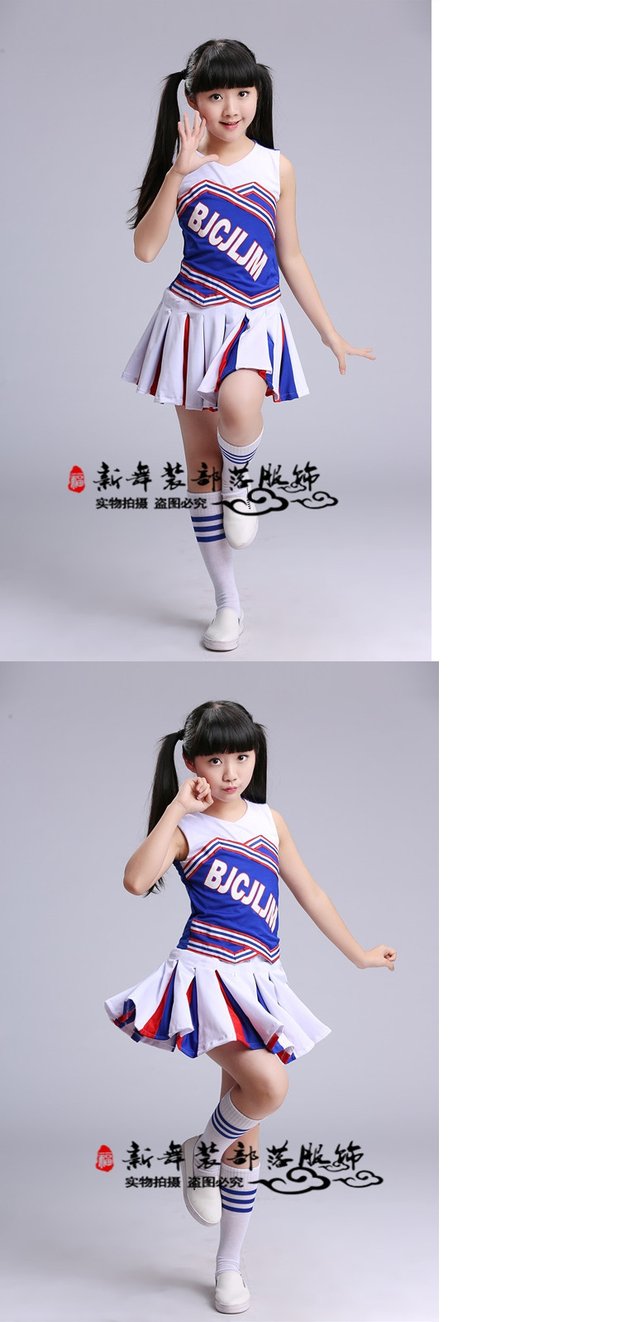 Trang phục cổ vũ cho nam và nữ thể dục dụng cụ thể dục nhịp điệu trang phục trò chơi tiểu học bóng đá bé cổ vũ trang phục biểu diễn zumba