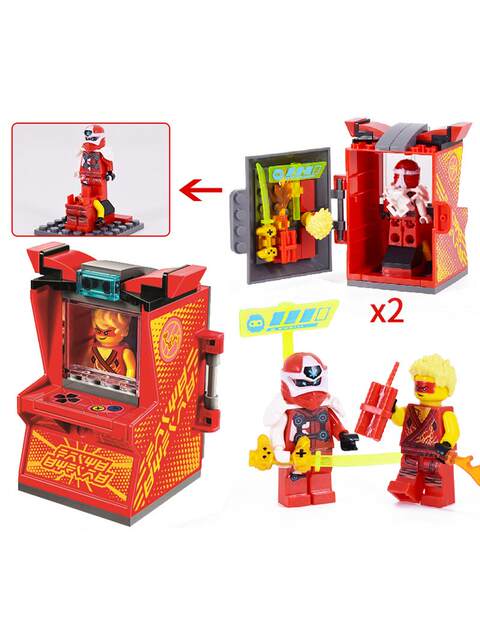 Ninjago Series Digital Arcade Capsule Spinning Top Children's Educational Building Block Toys for Boys