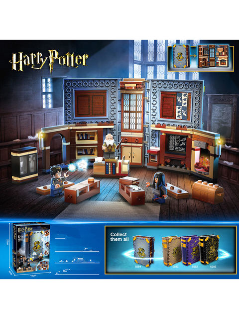 New Harry Potter Series Hogwarts Great Hall Magic Book Boys' Educational Building Block Toy Gift