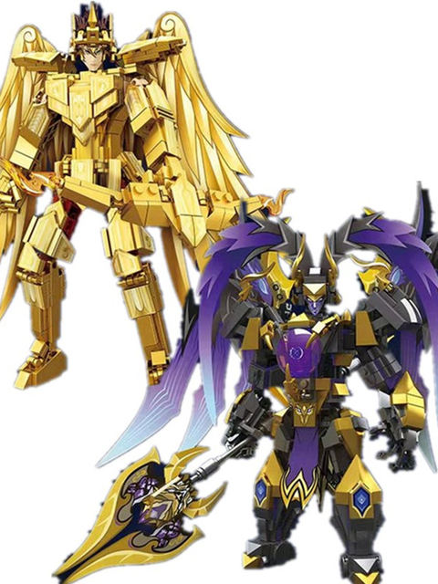 New Model of Honor of Kings Mecha Hou Yi, the Golden Archer, and Lu Bu, Educational Building Block Toys for Boys, Gift