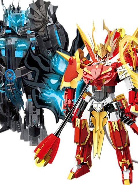New Model of King of Glory Mecha Arthur, the Death Knight, Sun Wukong, Luban Educational Building Block Toy Gift