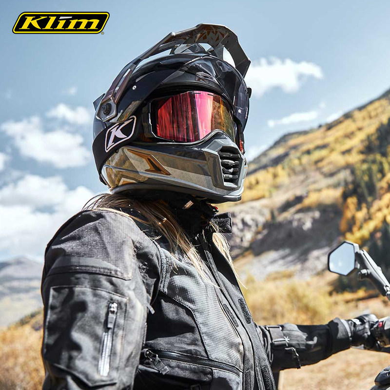 KLIM explores PRO carbon fiber rally helmet, long-distance motorcycle tour adult rally full helmet four seasons import Albert
