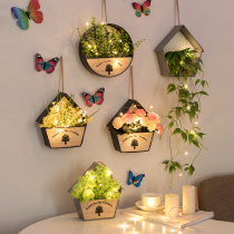 Wall decoration pendant flower pot Wall creative ornaments restaurant background bedroom wall decoration accessories
