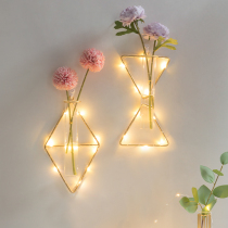 Nordic wall decoration metal pendant creative wall room layout ins Wind light luxury bedroom wall decoration