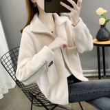 Короткая модная куртка с молнией, демисезонный трикотажный лонгслив, кардиган, коллекция 2023