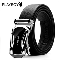 Playboy Belt Mens automatic buckle young and middle-aged students Joker belt soft leather business fashion belt