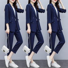 Suit set for women in spring/summer 2024, new fashionable and stylish formal attire, professional goddess style, western-style casual suit jacket