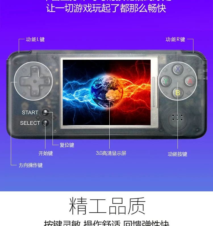 RETRO GAME arcade Q9 cổ điển hoài cổ cầm tay PSP trẻ em của game console NEOGEO cầm tay GBA game console