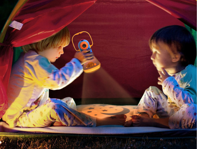 Игрушка с освещением mideer弥鹿儿童多功能故事投影仪睡前故事手电筒发光玩具小夜灯