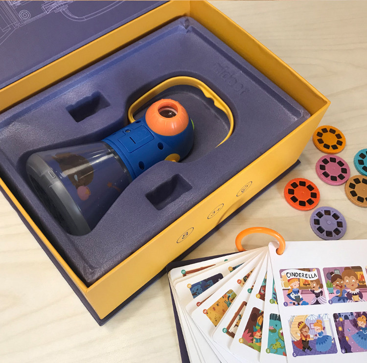 Игрушка с освещением mideer弥鹿儿童多功能故事投影仪睡前故事手电筒发光玩具小夜灯