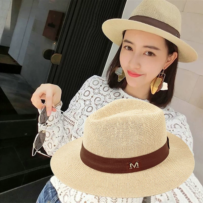 Universal beach straw sun hat solar-powered, sun protection