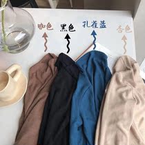 Children's bottoming shirt spring and autumn 2021 boys and girls foreign style semi-high collar long sleeve T-shirt Korean baby soft bottoming T-shirt