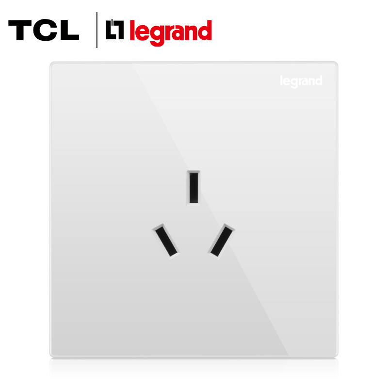 TCL Legrand switch socket Yi Jing Shi Dian Magnolia white 16A three-hole air conditioning socket household 86 type concealed