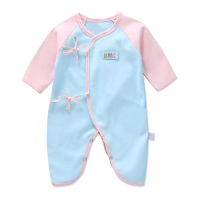 新生婴儿儿连体衣秋装纯棉保暖男初生儿女宝宝衣服哈衣秋冬和尚服