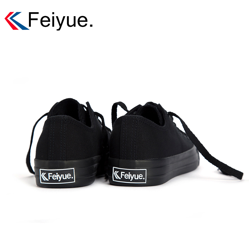 Feiyue Canvas Shoes New Model Couple Shoes Social Shoes All Black Men's Shoes Sneakers French Version Spring Women's Shoes