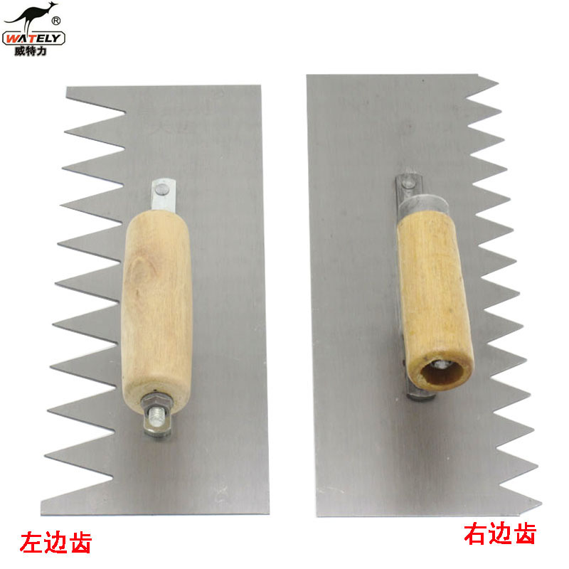 Large Teeth Rag Tooth Trowel Trowel Trowel Trowel Trowel Plastering Knife Serrated Knife serrated Serrated Tile with tile Knife Trowel-Knife Trowel